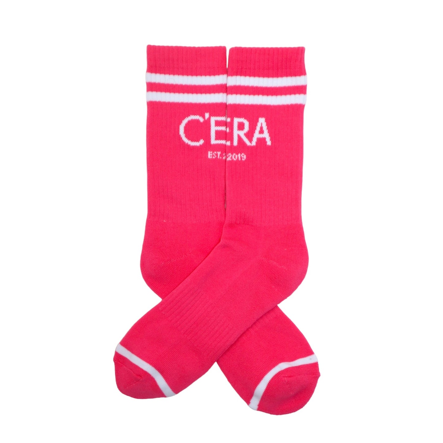 LOGO CREW SOCKS PINK