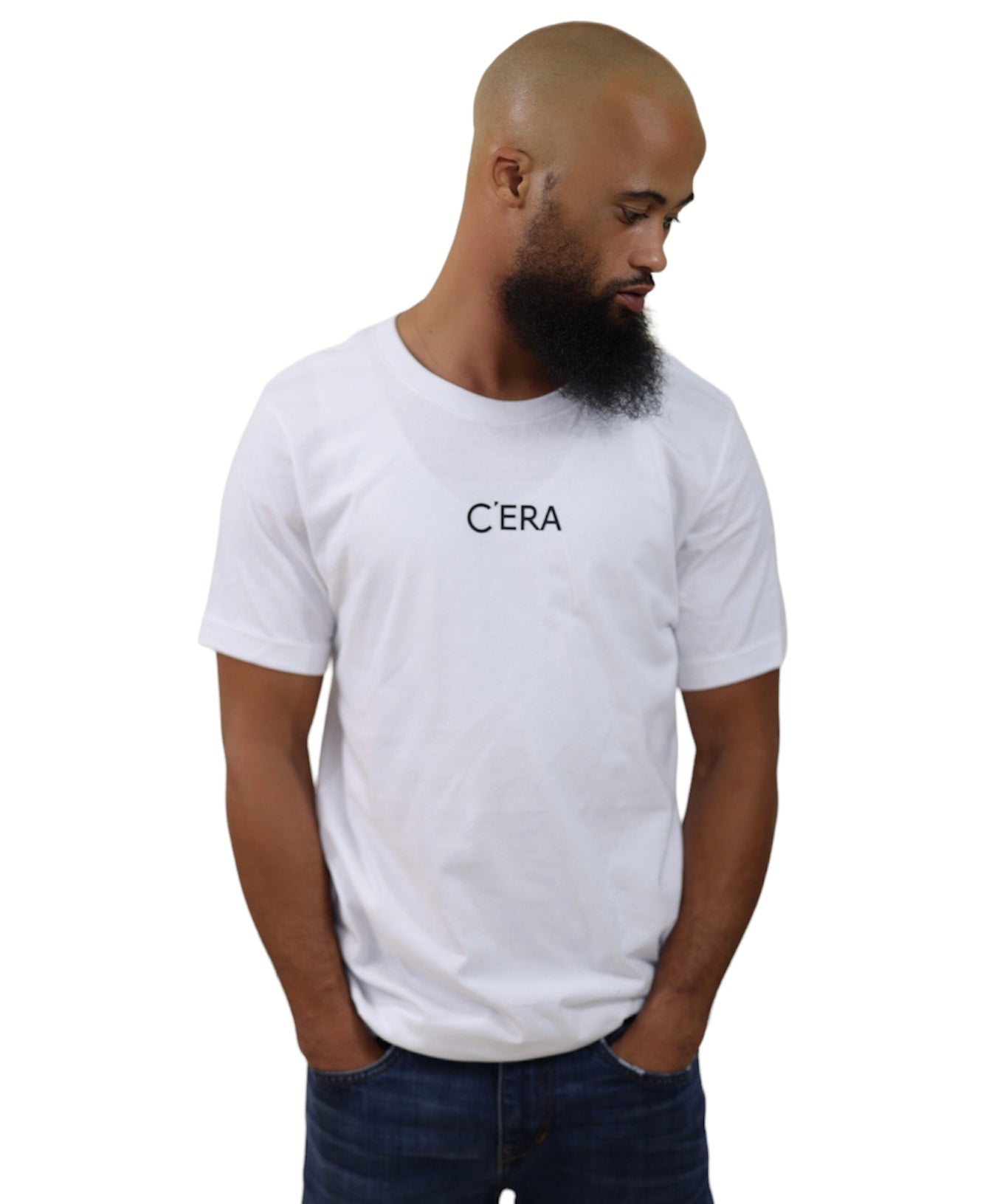 WHITE C'ERA LOGO UNISEX T-SHIRT